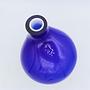 Vintage Postmodern Vase Glass Cobalt Blue 1990s 5