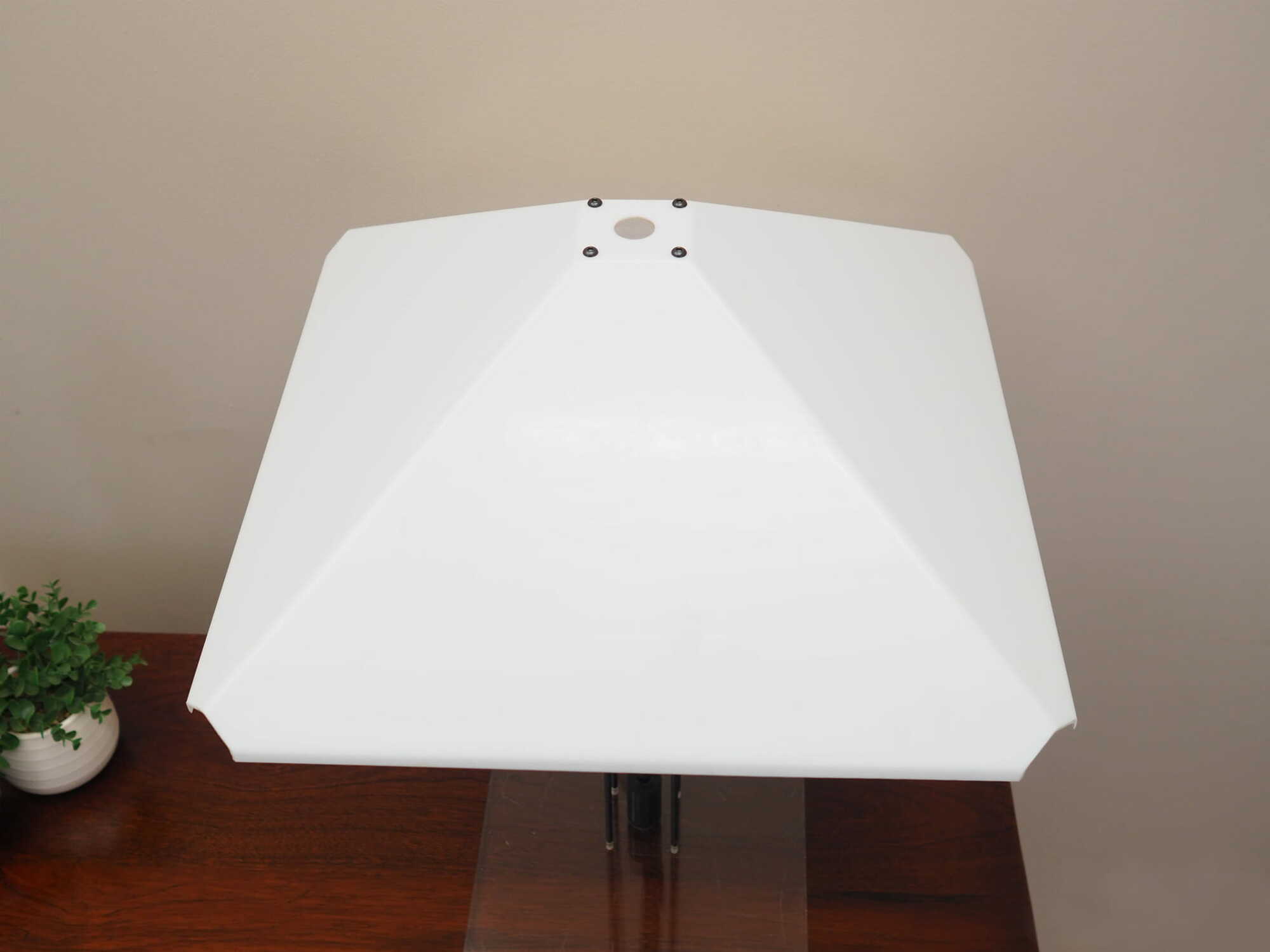 Table lamp Plastic Metal White 1970s 7