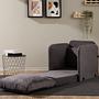 Saga Sofa bed 1-seater Grey 3
