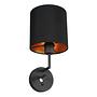 LED Wall Lamp Noor Cotton Aluminum 2-Light Black 1