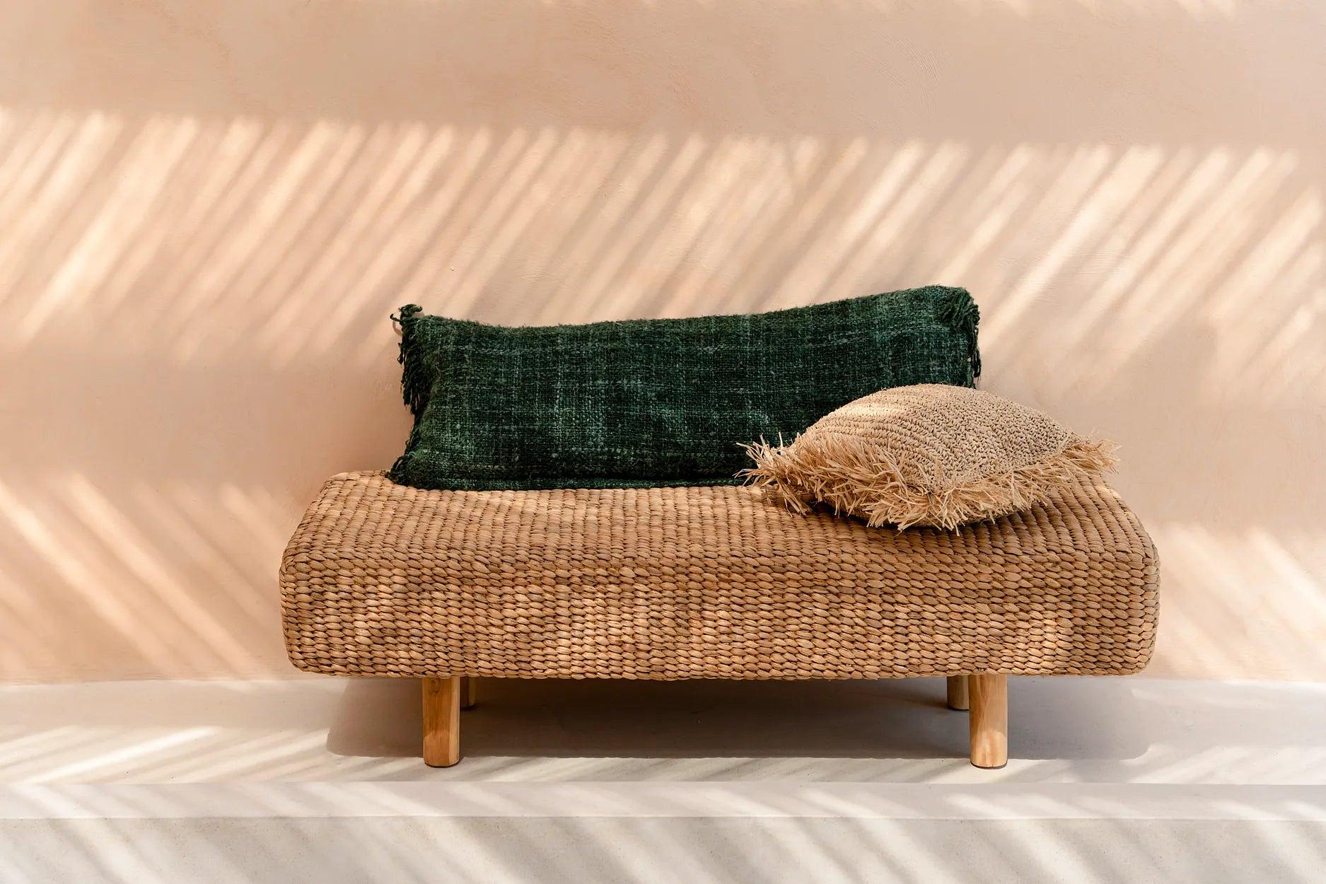 La fodera per cuscino Oh My Gee cotone verde bosco 35x100cm 1