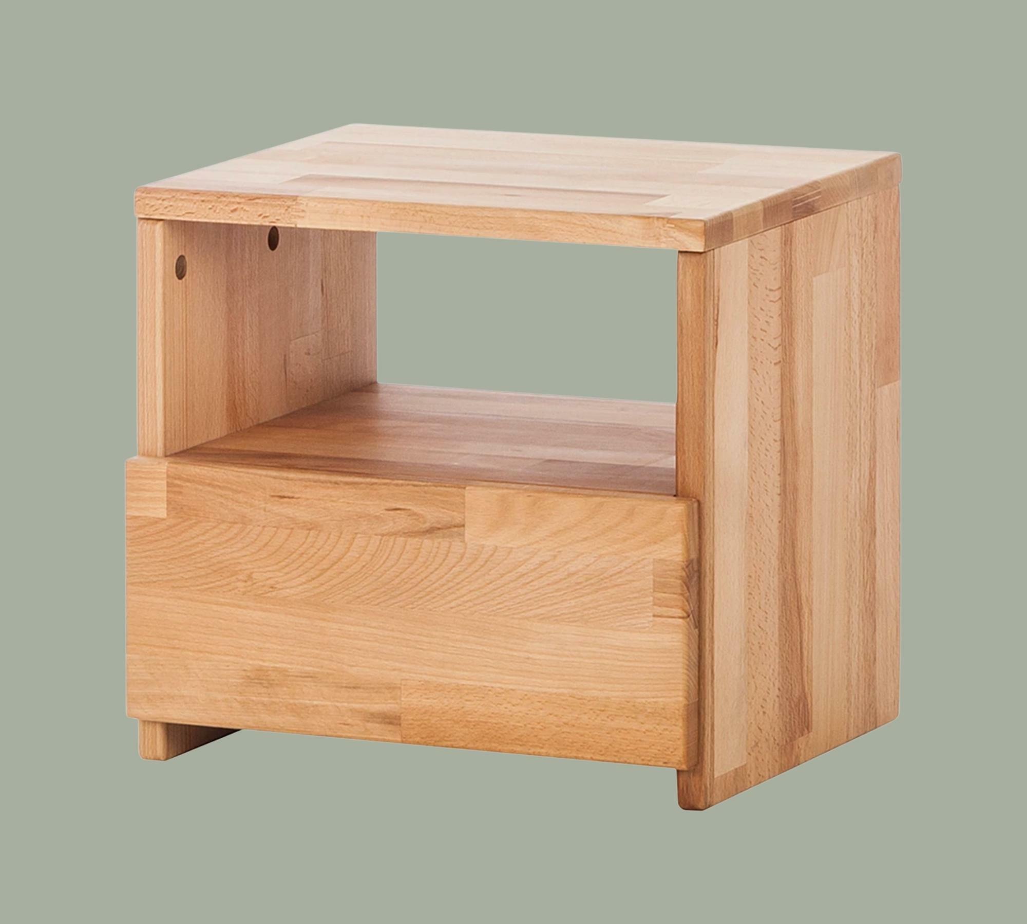 Nachtkommode Massivholz geölt 0
