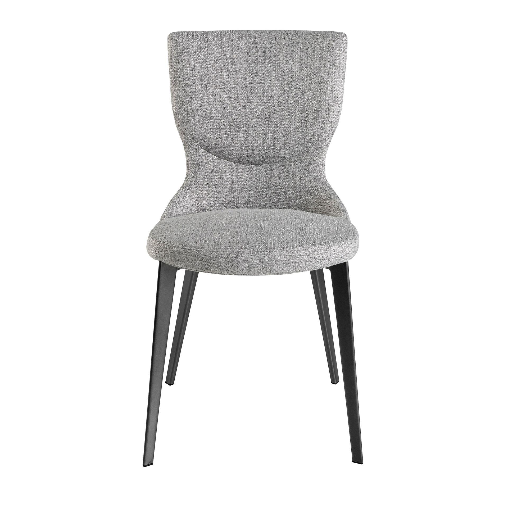Dining chair textile grey 1
