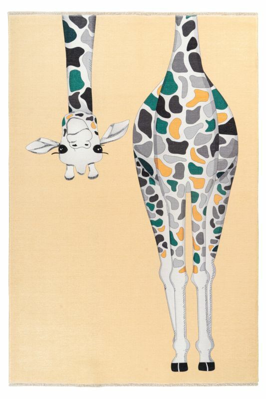 Greta Teppich Giraffe Baumwolle 115 x 170 cm 3