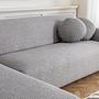 Eddy corner sofa left light grey 2