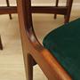 Teakwood chairs 6x Green 7
