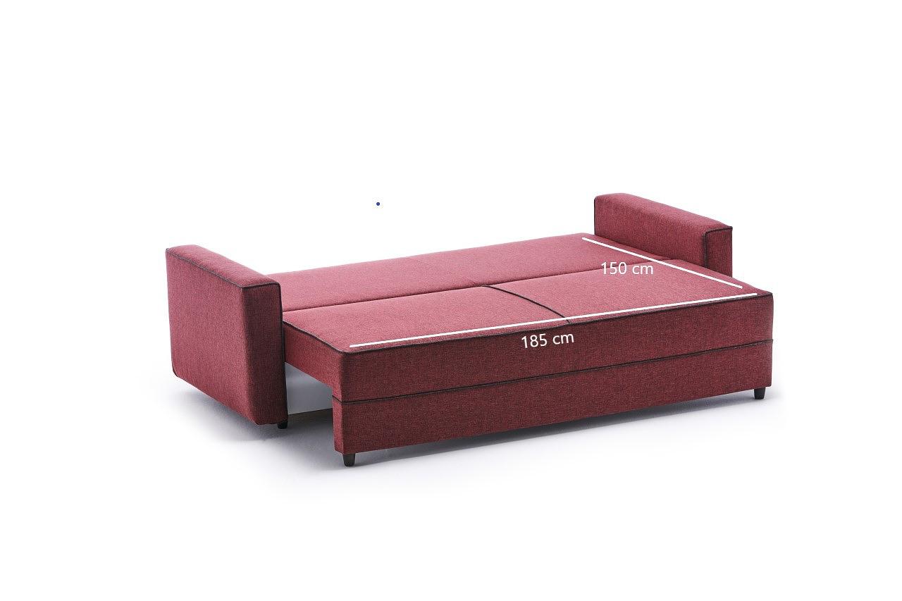 Ece Schlafsofa 2-Sitzer Rot 9