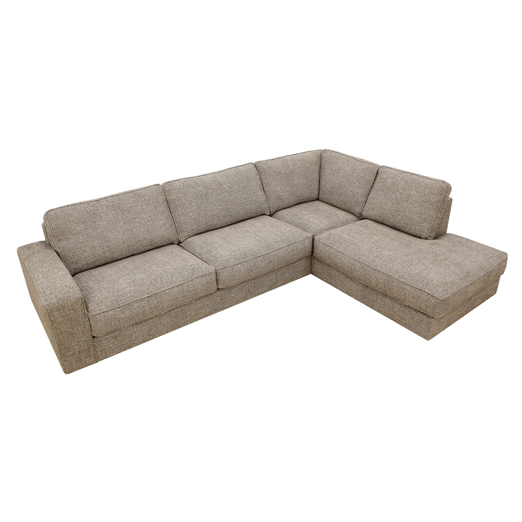 Corner Sofa Easton Right 3-Seater Beige 8