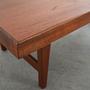 Coffee table teak wood 1970s 10