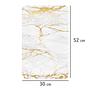 Abdeckplatten Marmor Gold (2er-Set) Glas Weiß 4