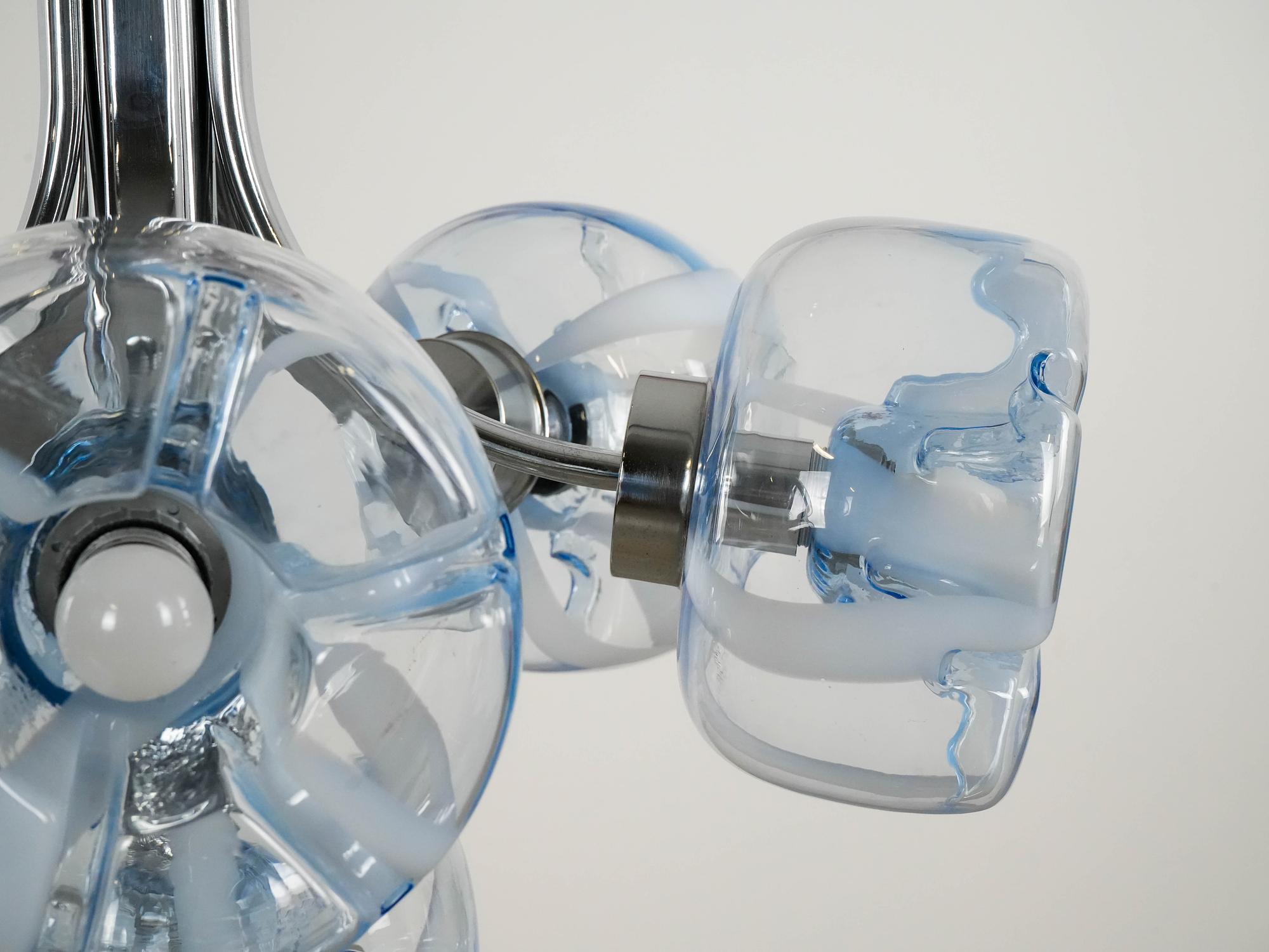 Chandelier Murano glass 1970s 7