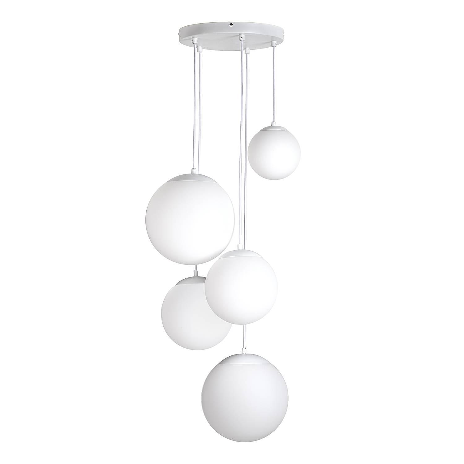 Vetle Pendelleuchte 5-Flammig Milchglas Ø 40cm 4