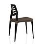 Flecharo Dining chair Plastic Black Brown 6