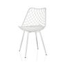 Begio S shell chair with seat cushion White 7