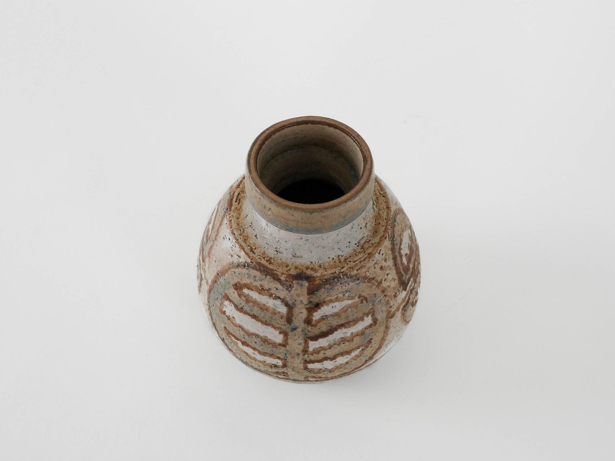 Vase Keramik Braun 4