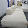 Pyllow Sofa Récamiere Rechts Webstoff Cremeweiß 5