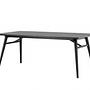 Extendable table Black Brushed 190x95cm 2