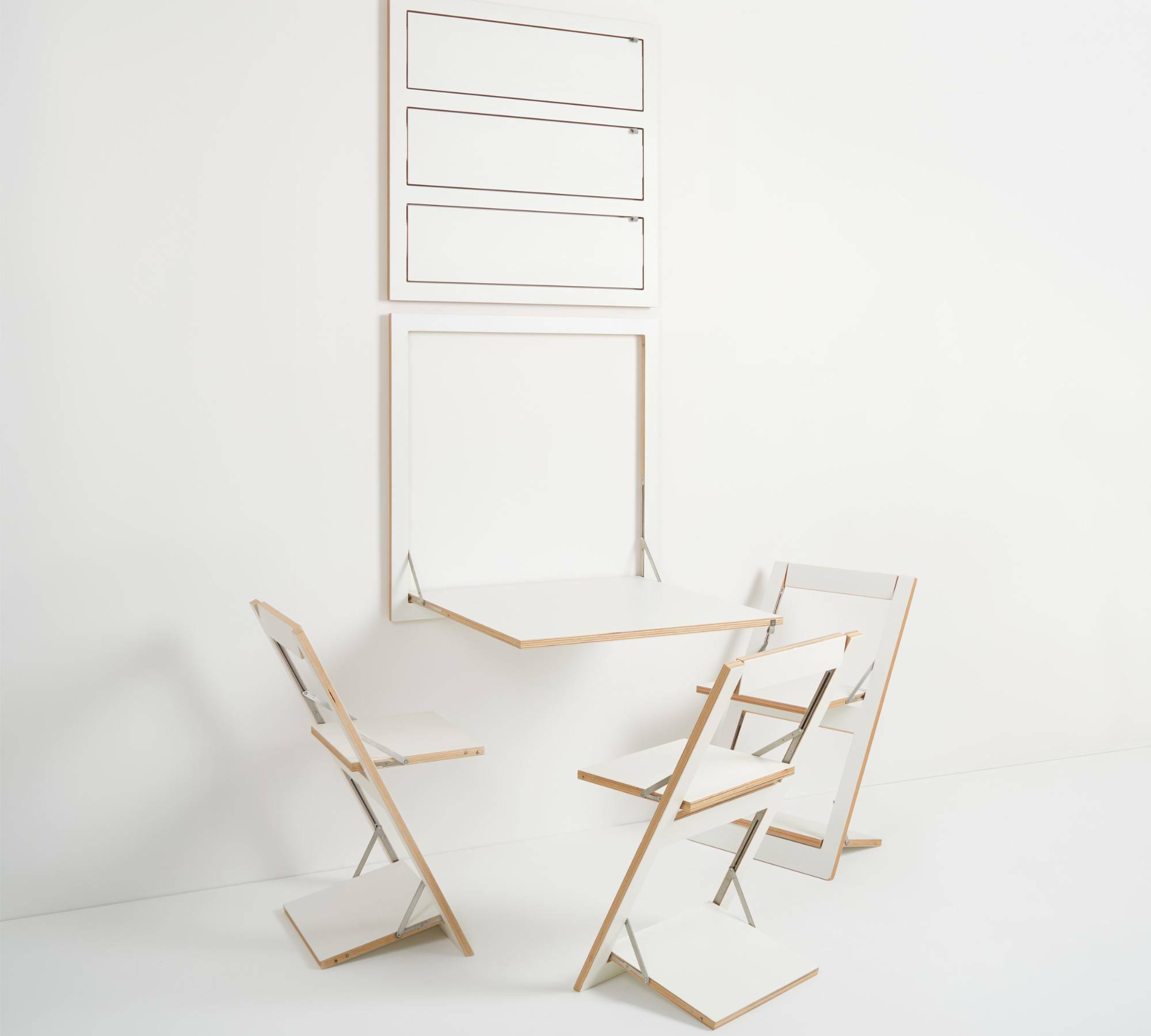 Fläpps Kitchen Table 80x80 White 7