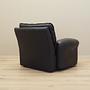 Lounge chair leather black 1970s 6