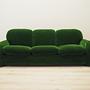 3-Sitzer Sofa Velours Grün 1970er Jahre 1