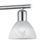3-Flammig Pendelleuchte Levisto II Metall Glas Matt Nickel 2