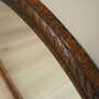 Specchio vintage cornice in legno marrone anni '60 7