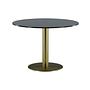 Estelle Dining Table Grey Marble Brass Ø106cm 0