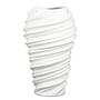 Vase Twist Porzellan Weiß 0