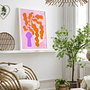 The Trendy Pot Art Print with Frame Multicolored 0
