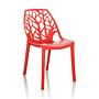 ARTIFO TRI Garden Chair Indoor and Outdoor Stackable Red 3