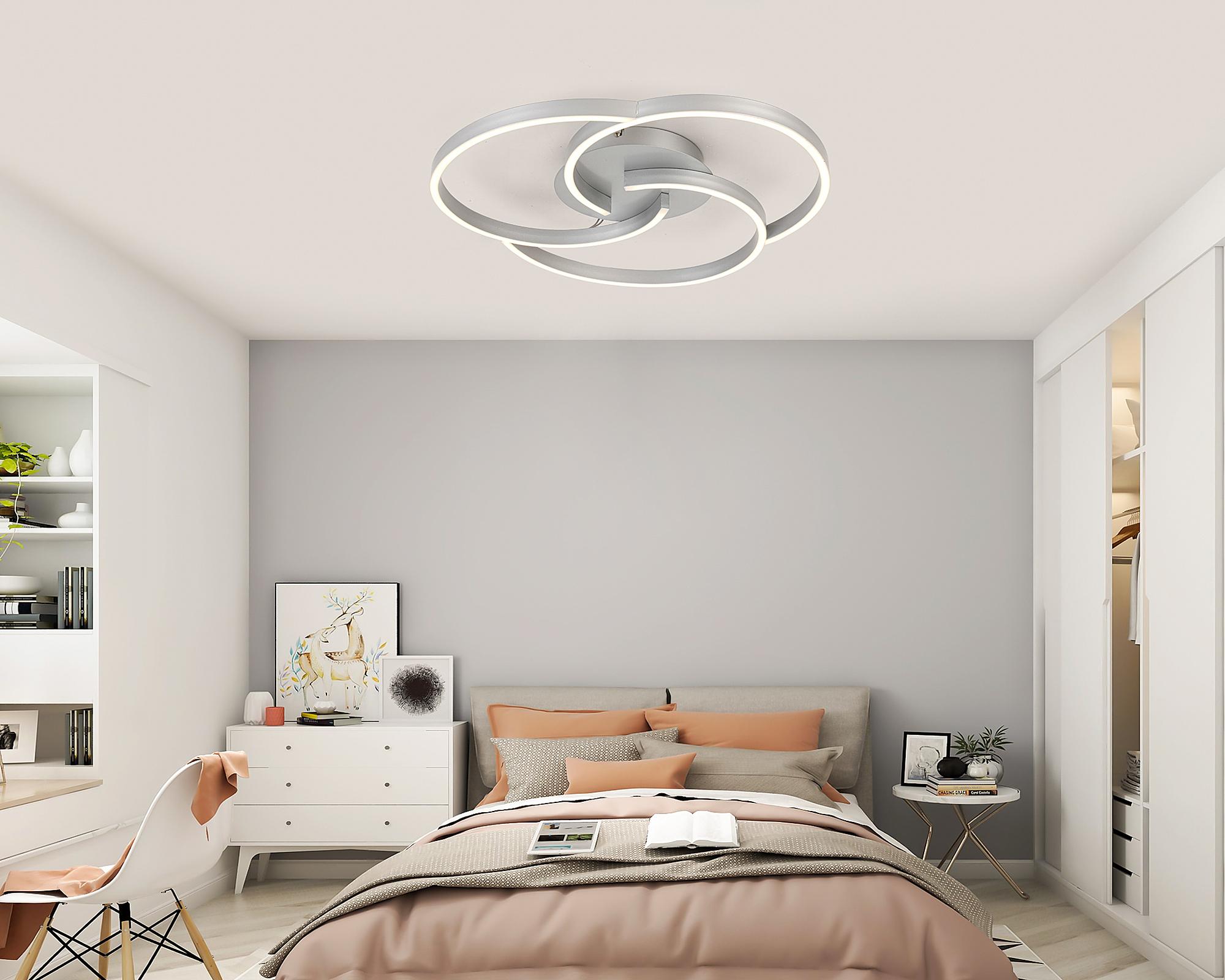 Kerstin LED-Deckenleuchte Aluminium Silber 3