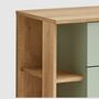Badezimmerschrank Eichendekor Salbei 4