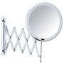 LED Telescopic Wall Mirror Barona Metal Mirror Glass Chrome 1