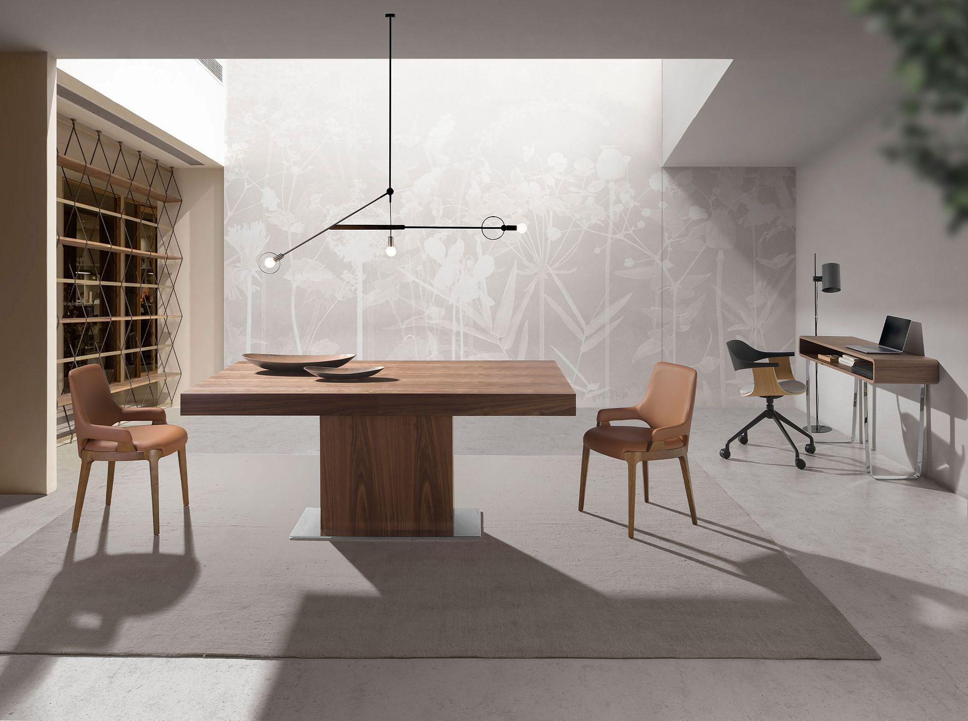 Extendable Dining Table Brown 2