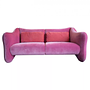 Bongobay 2-Sitzer Sofa Samt Pink 4