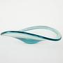 Crystal plate Turquoise Transparent 1960s 4