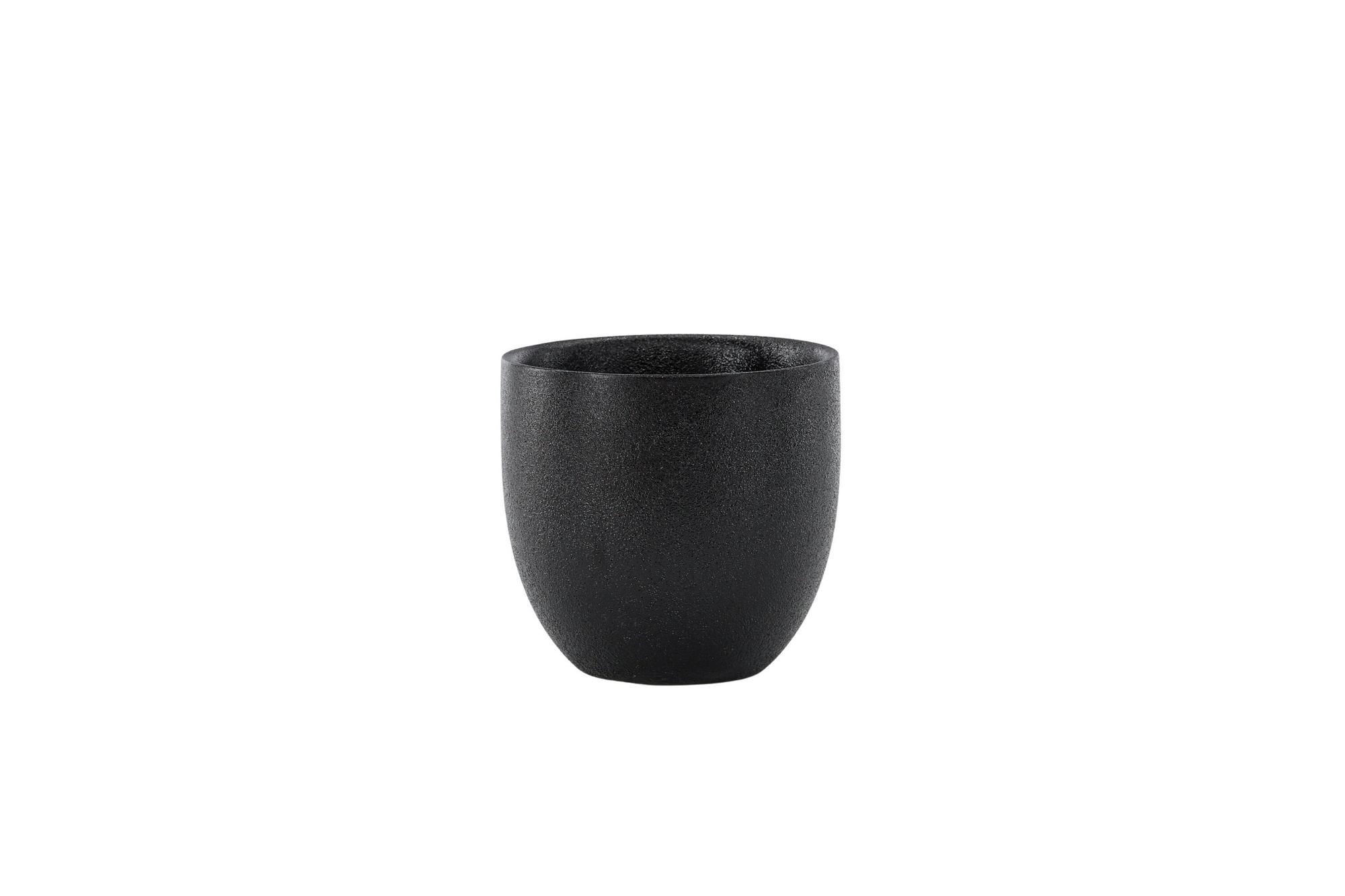 2x Wabi Sabi Kaffeetasse-Set Matt Schwarz 8x8cm 0