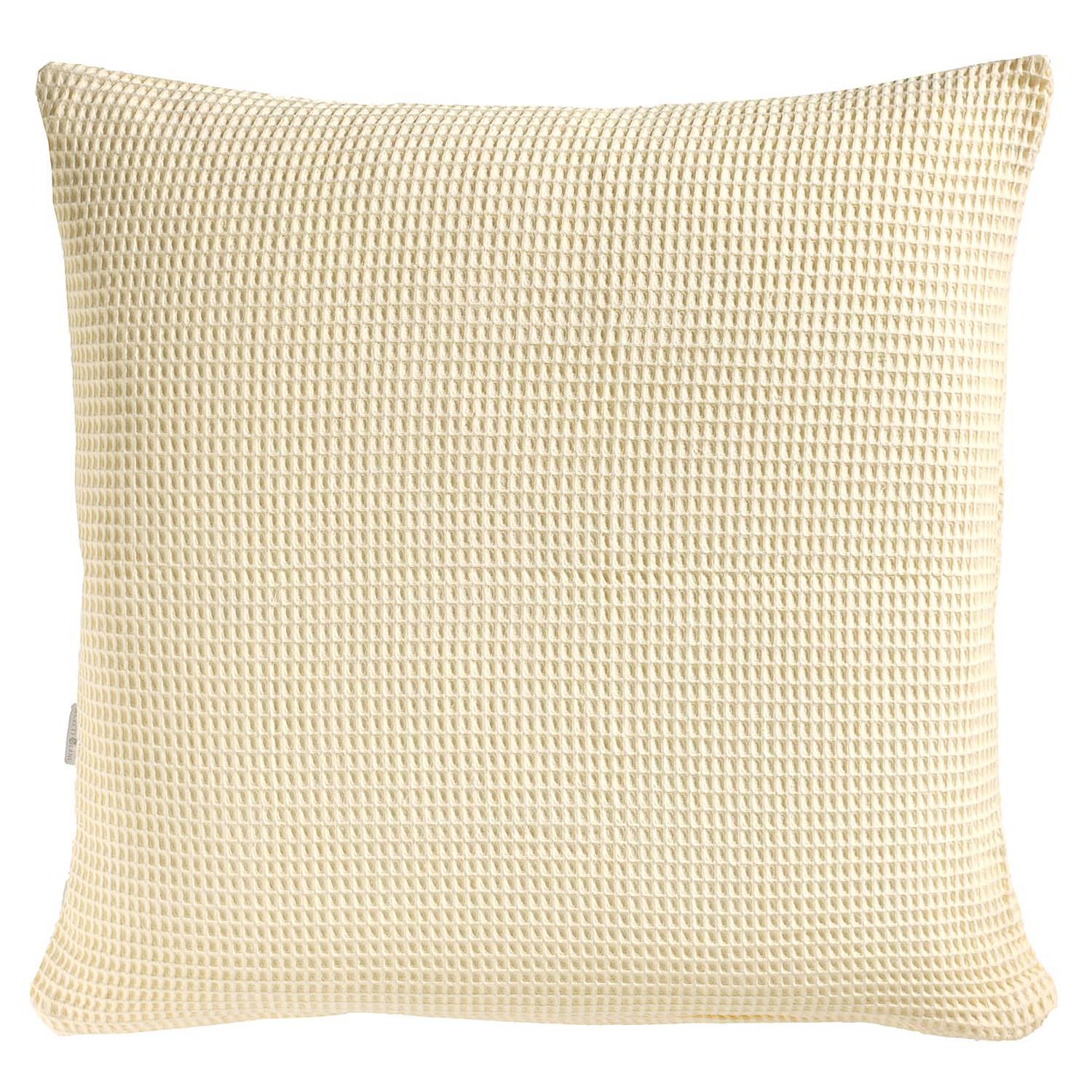 Kissenbezug Wafel II Baumwolle Vanille 50 x 50 cm 0