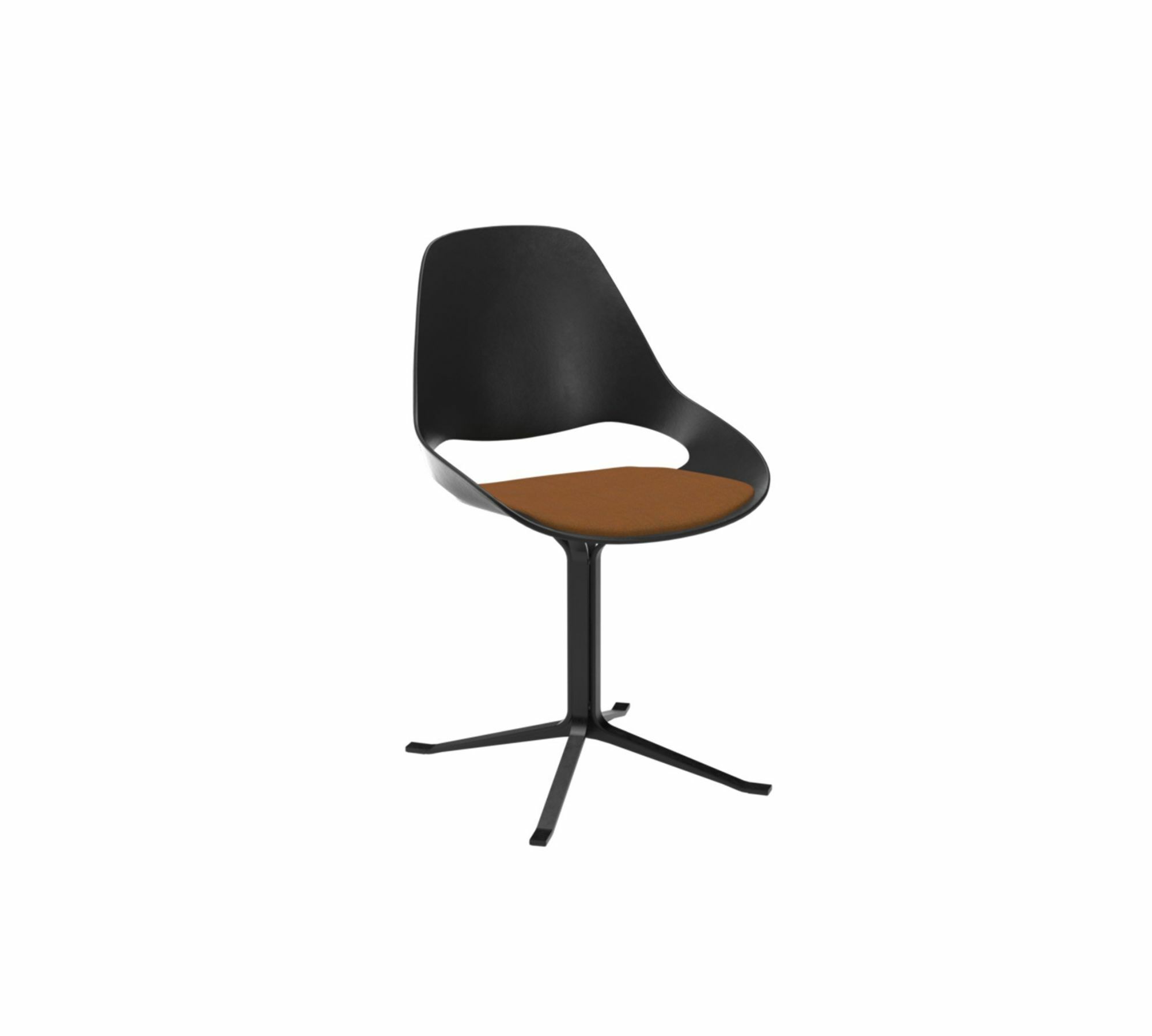 FALK Stuhl Stahl Pulverbeschichtet Kunststoff Terrakotta 0