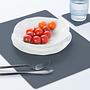 Placemat Rectangular 100% Recycled Leather Petrol 1