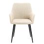 2x MAYBEE Armchair Woven fabric Steel Beige 3