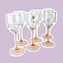 6x wine glass 1980s 0
