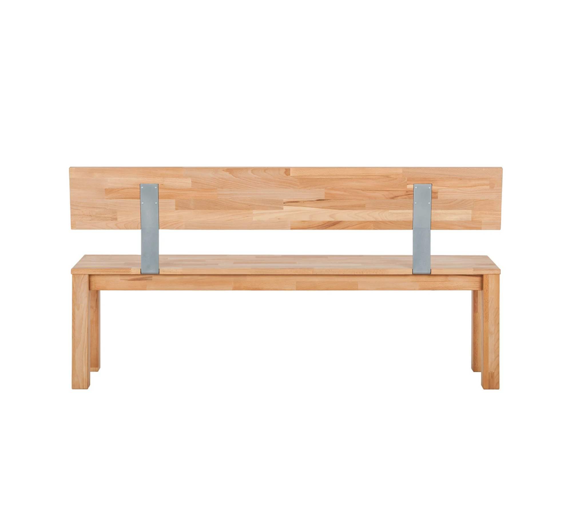 Sitzbank mit Lehne Buchenholz Massiv 3