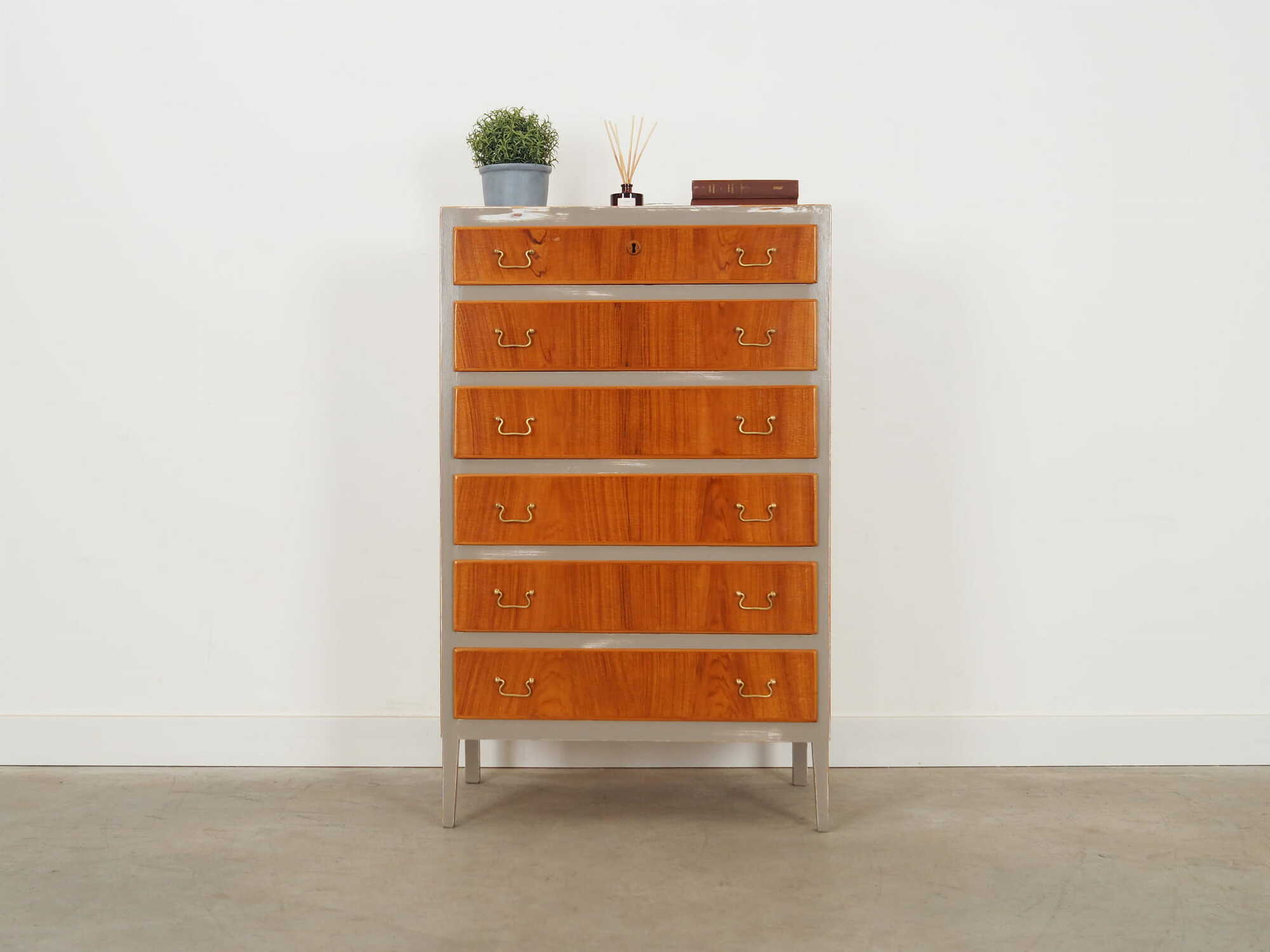 Vintage chest of drawers walnut brown 1960s 1