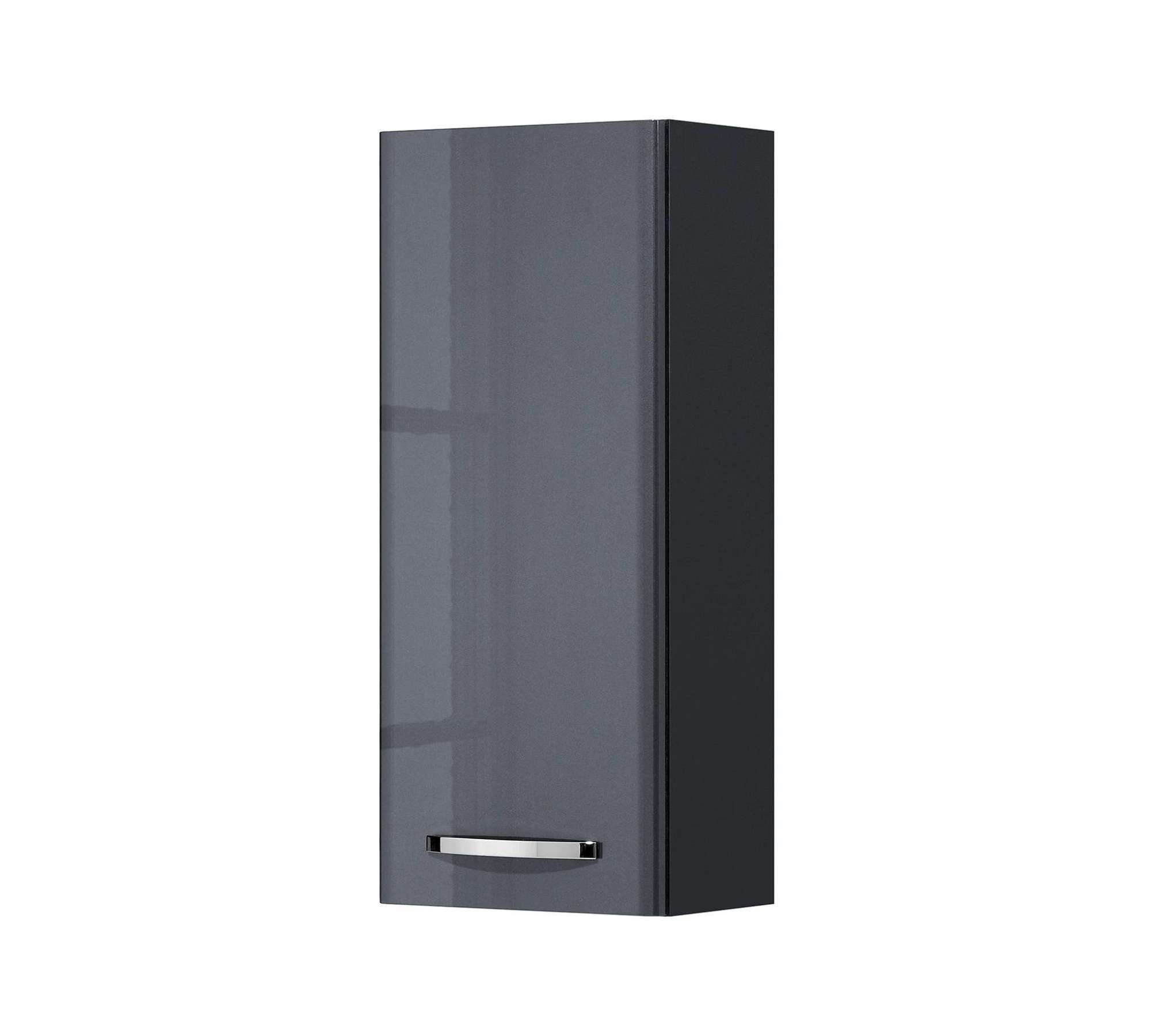 Hängeschrank Holz Metall Anthrazit 0