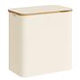 Laundry basket Ekana Bamboo White 60x39cm 1
