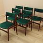 Teakwood chairs 6x Green 5
