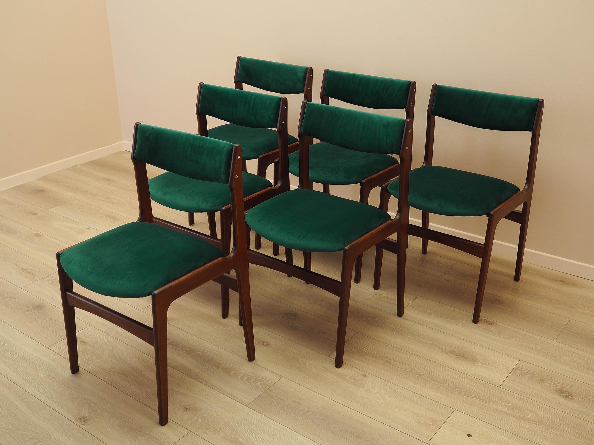 Teakwood chairs 6x Green 5