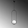 Mudoni MR-837 Hanging lamp Iron Glass Black 4