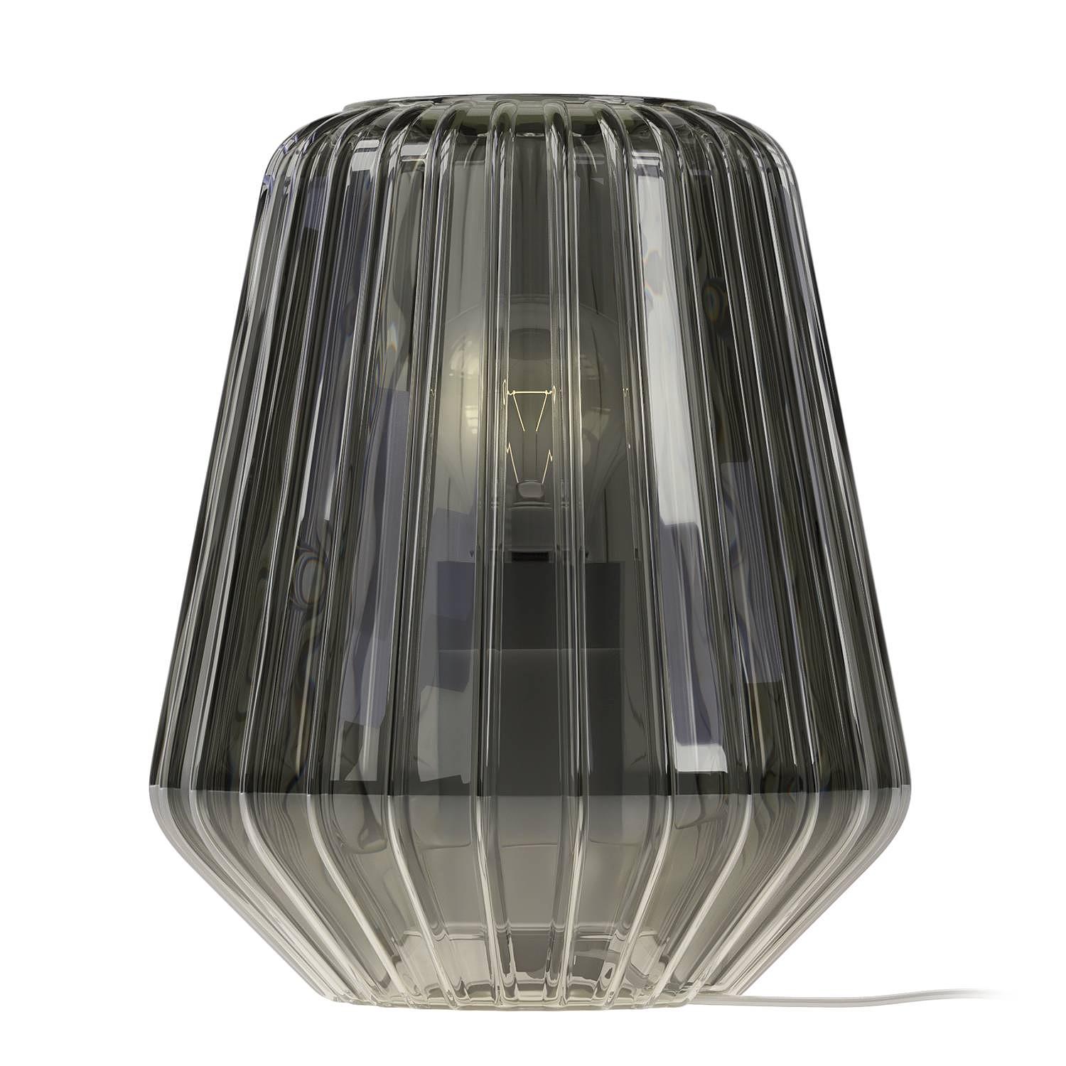 Loviisa Table Lamp Smoked Glass Iron 1-Light 0